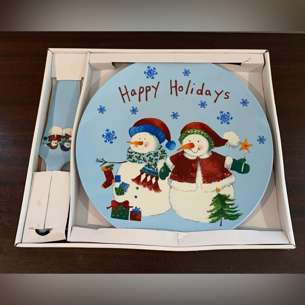 Holiday Style Cake Serving Set